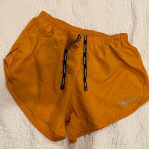 Nike Women's Dri-Fit Vibrant Orange Athletic Shorts